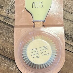 Rae Dunn Easter Love my Peeps Spatula and Cupcake Liners